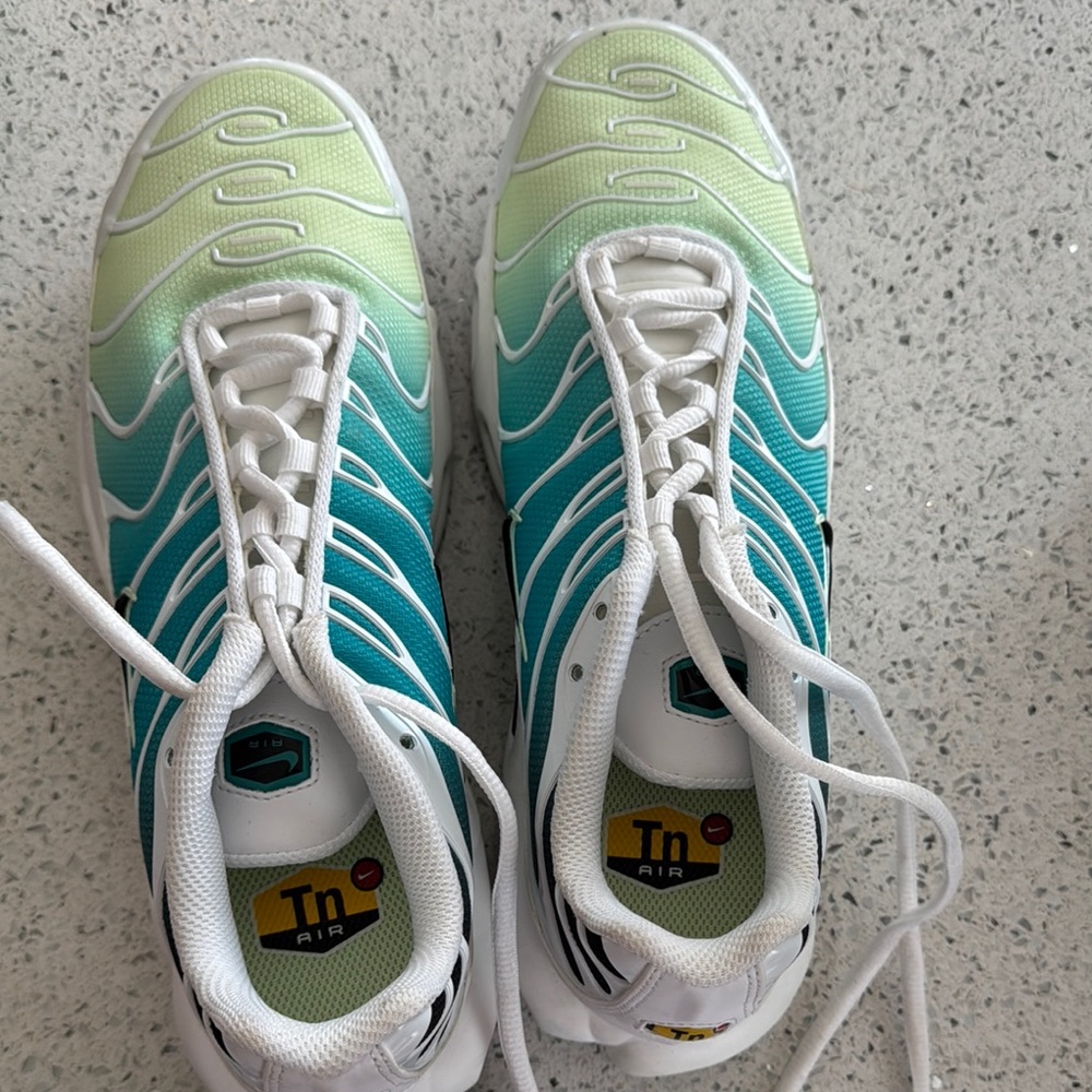 Nike Air Women's Shoes - Teal and Lime